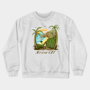 Tropical pardise Surf sea design Crewneck Sweatshirt